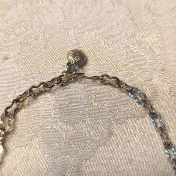 Vintage Red Moonglow Thermoset Panel Link Necklace Mid Century Gold Tone EUC - Picture 7 of 7